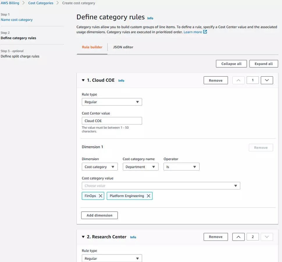 AWS Billing Console