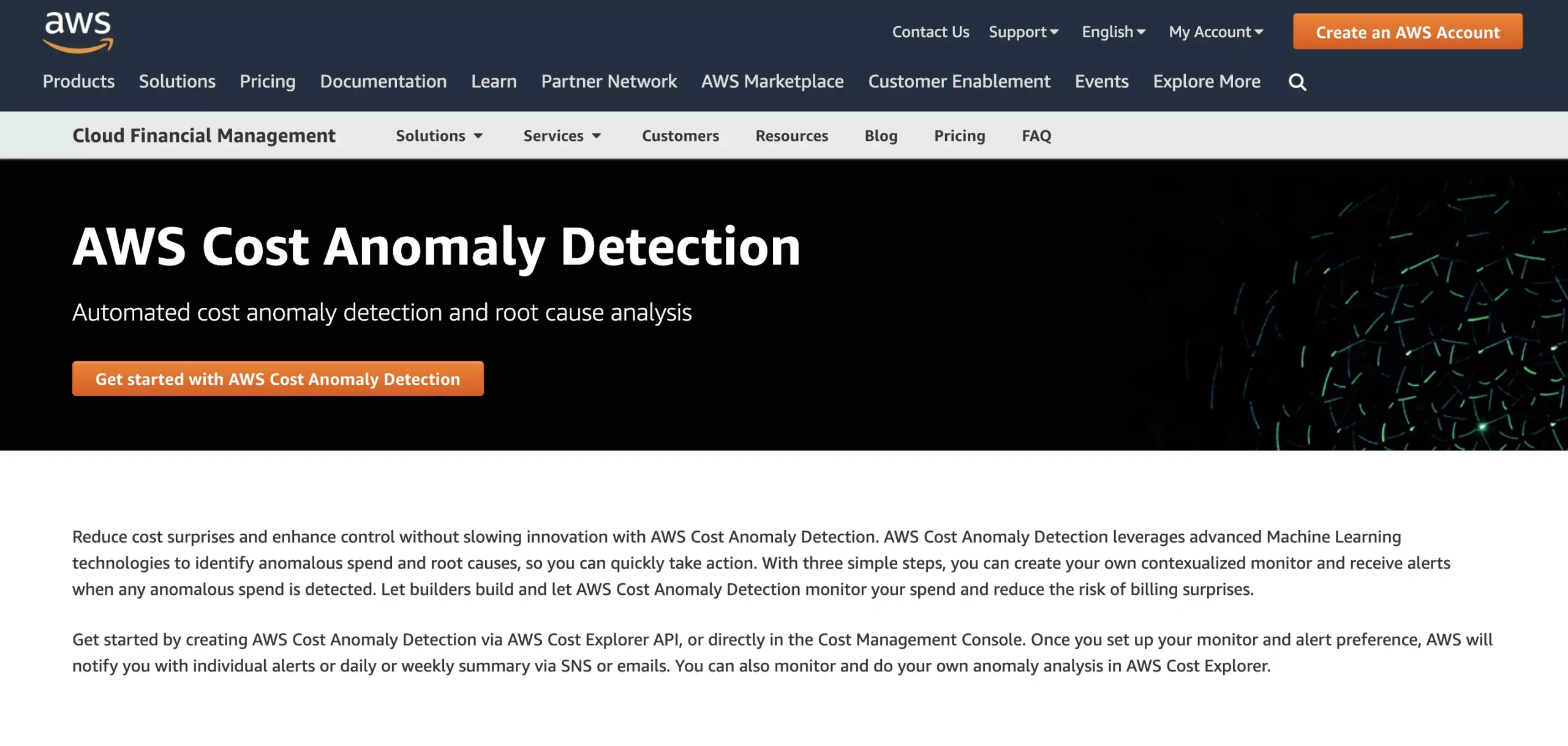 AWS Cost Anomaly Detection