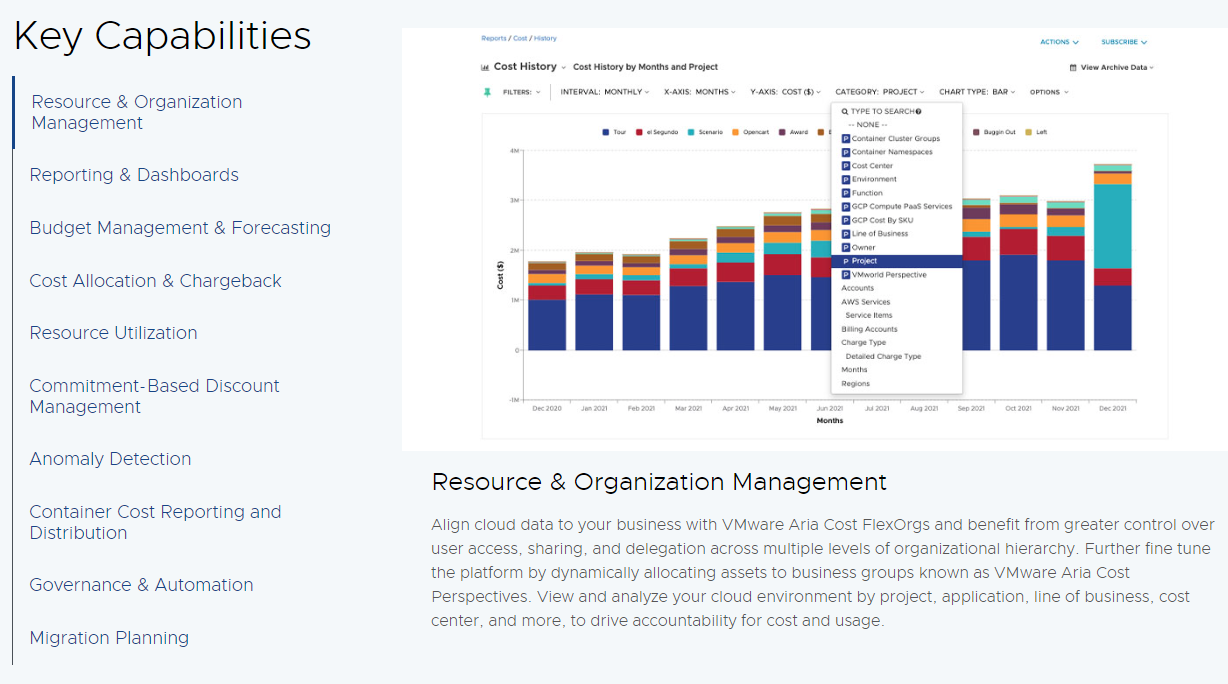 cloud health key capabilities