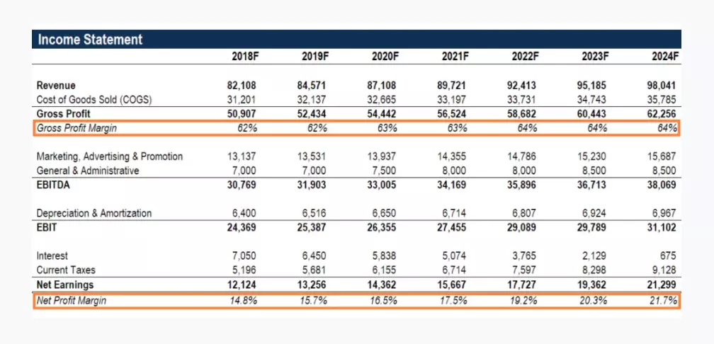 Corporate Income Statement