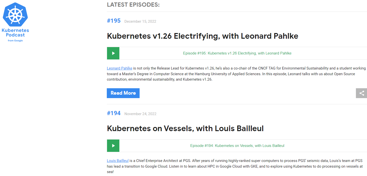 Kubernetes Podcast with Google
