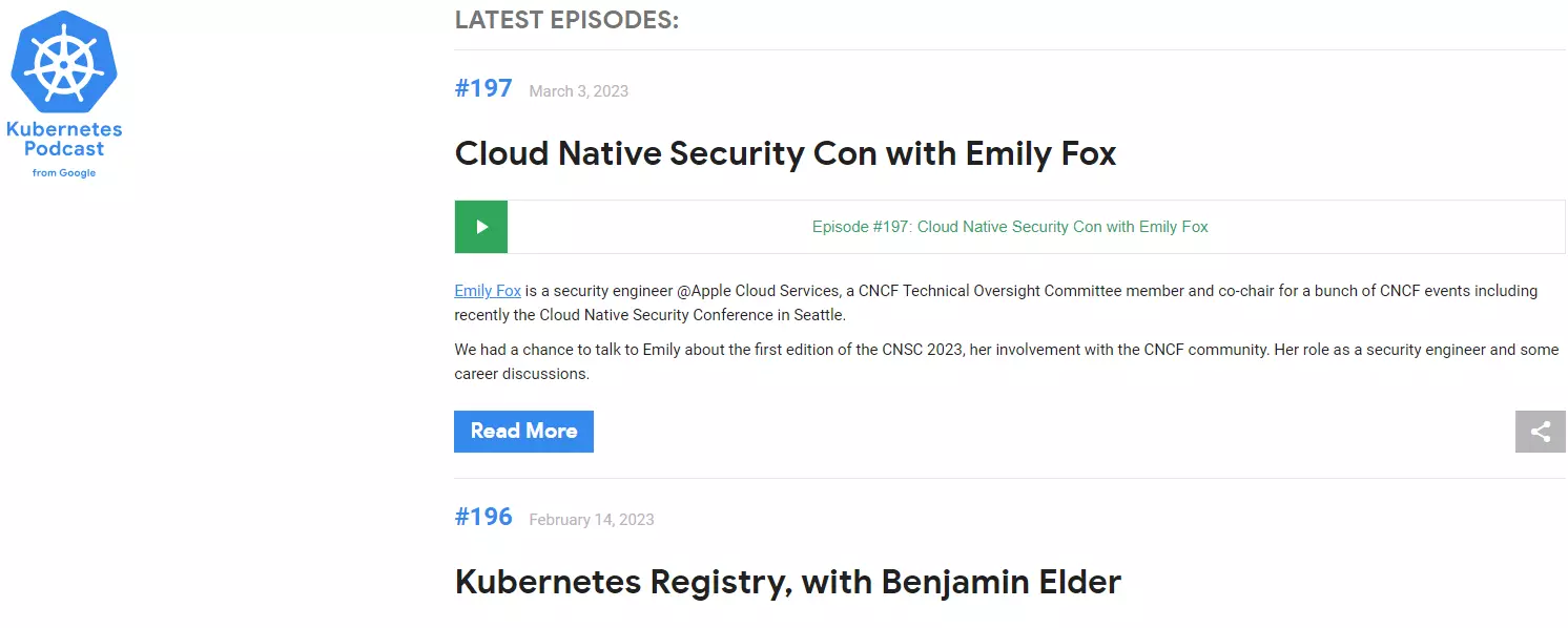 Kubernetes Podcast from Google no Apple Podcasts