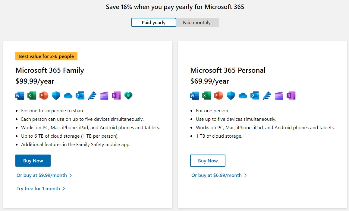 microsoft365 plans