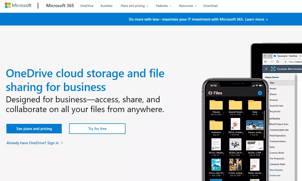 microsoft onedrive for business