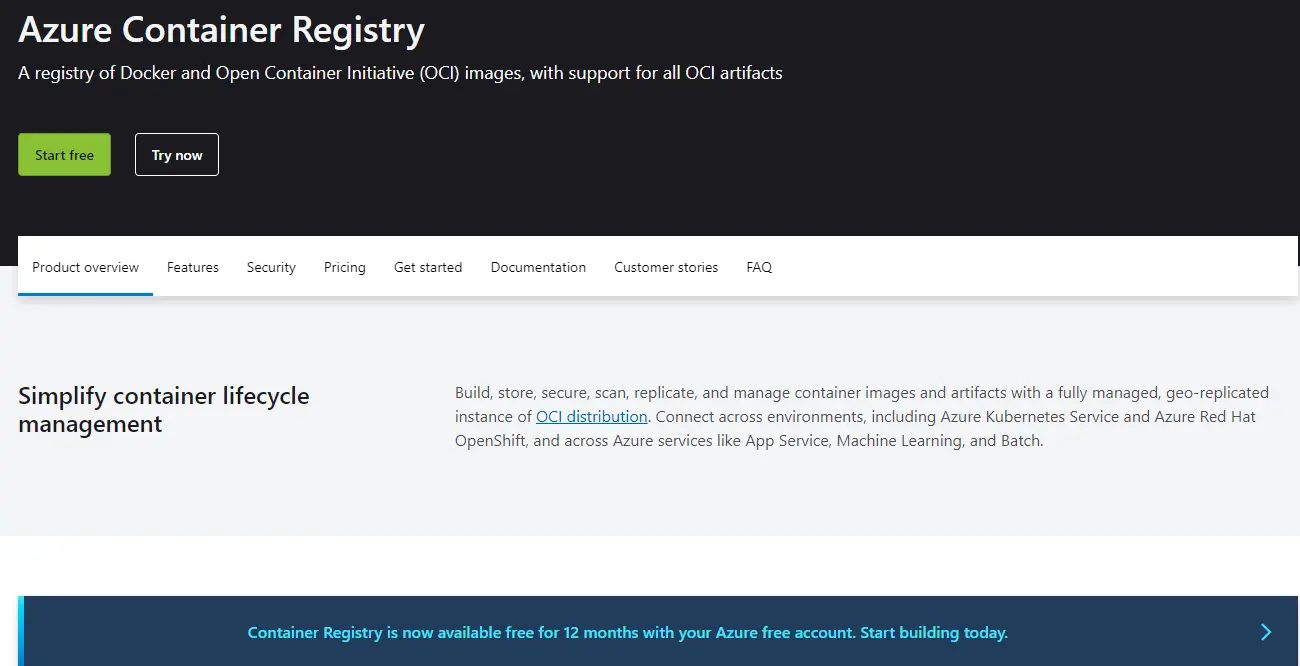 Microsoft Azure Container Registry