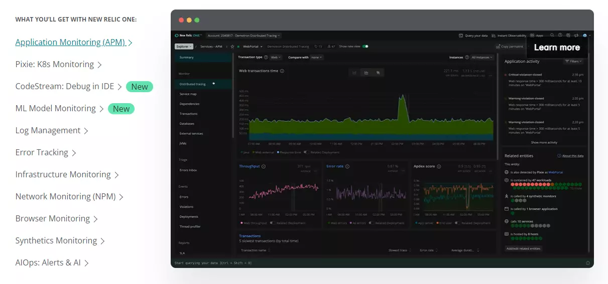 New Relic Platform