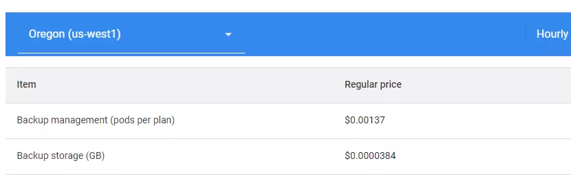 Pricing Table