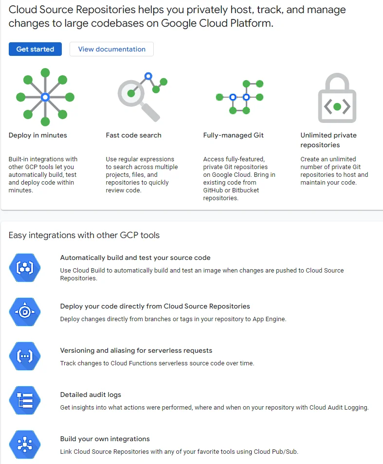 Google Cloud Source Repositories