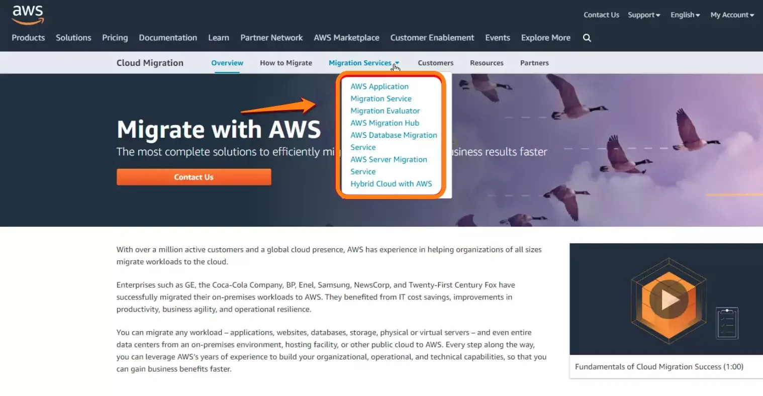 AWS Cloud Migration Services