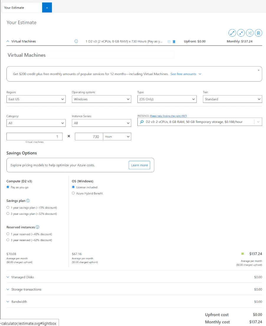 Pricing Calculator