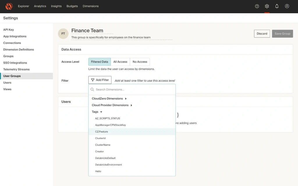 Cloud Zero User Groups