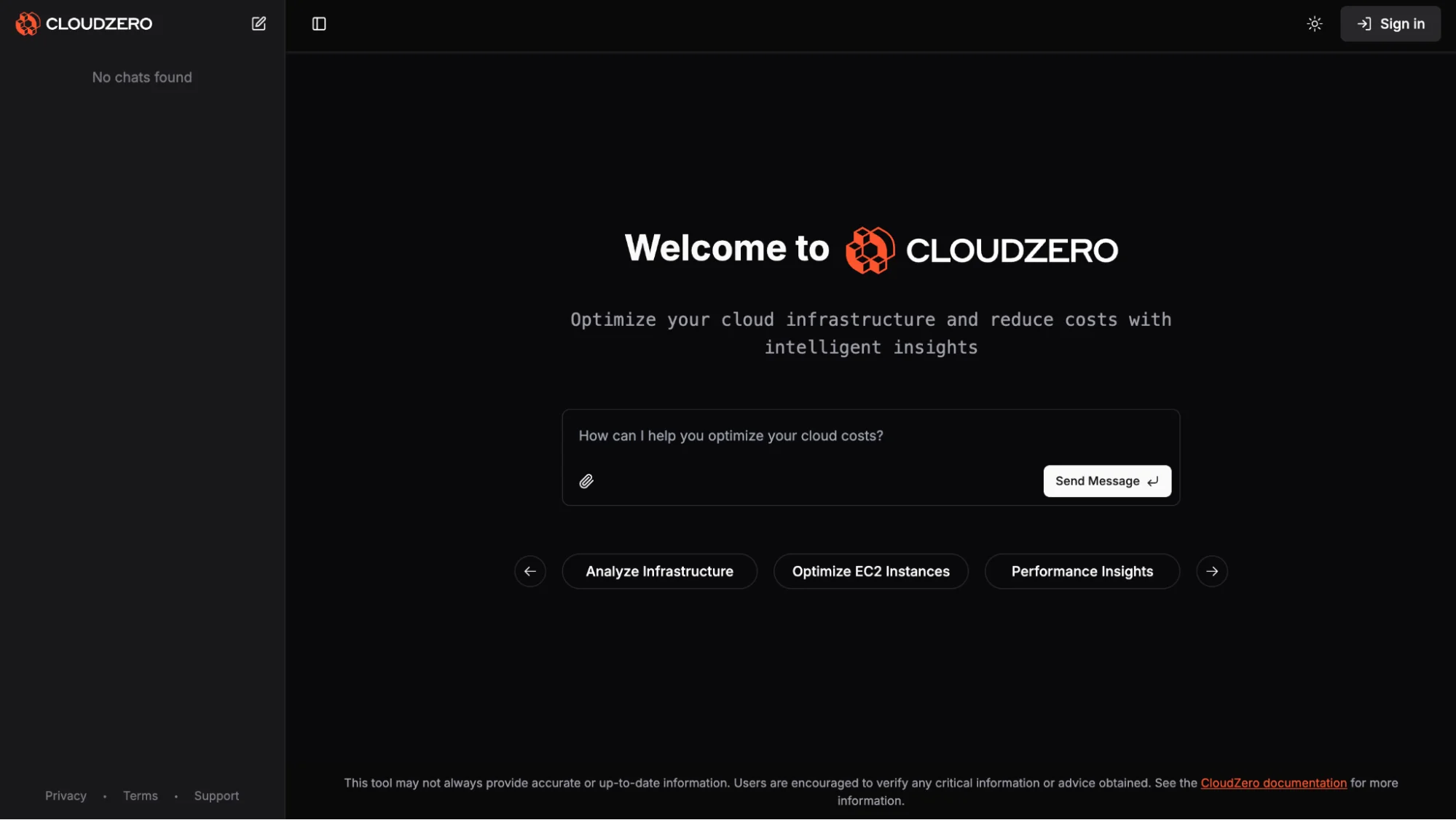 CloudZero Advisor AI Chat