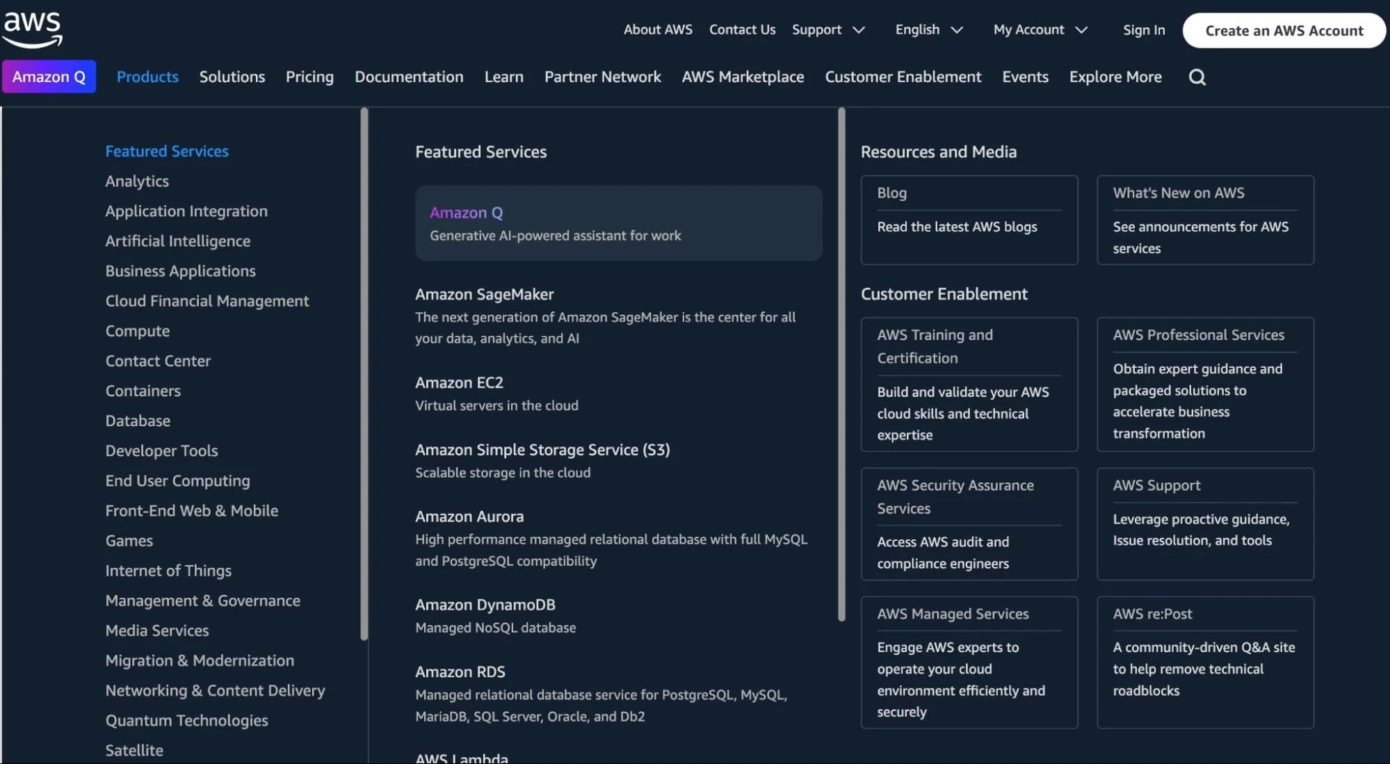 AWS Amazon Q