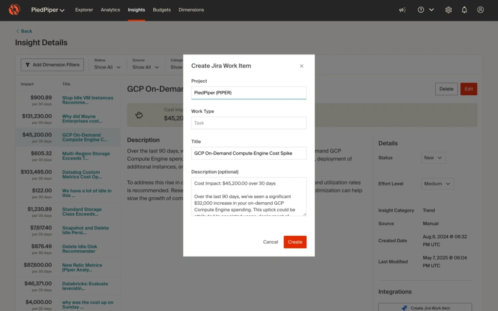 CloudZero Jira Integration
