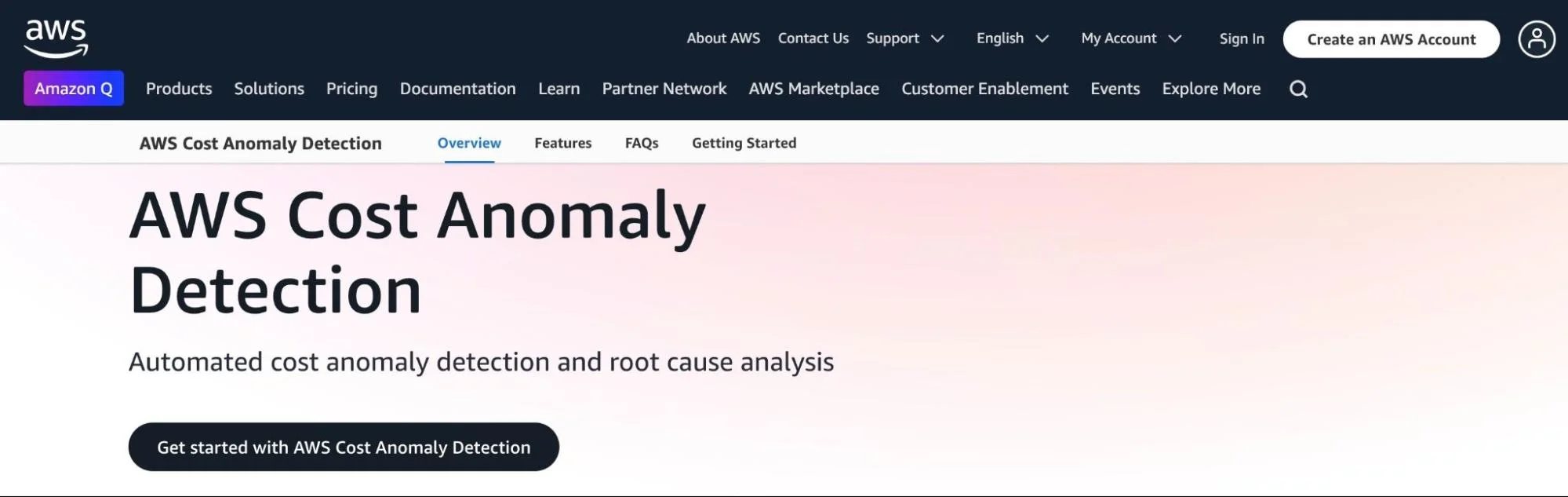 AWS Cost Anomaly Detection