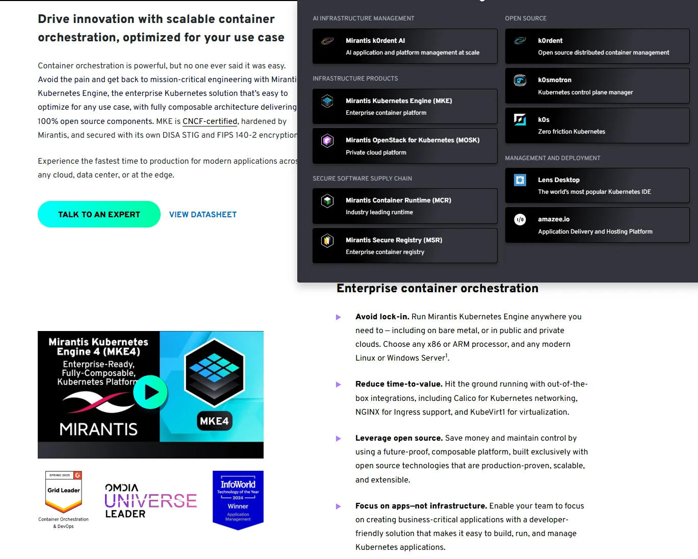 Mirantis Kubernetes Engine