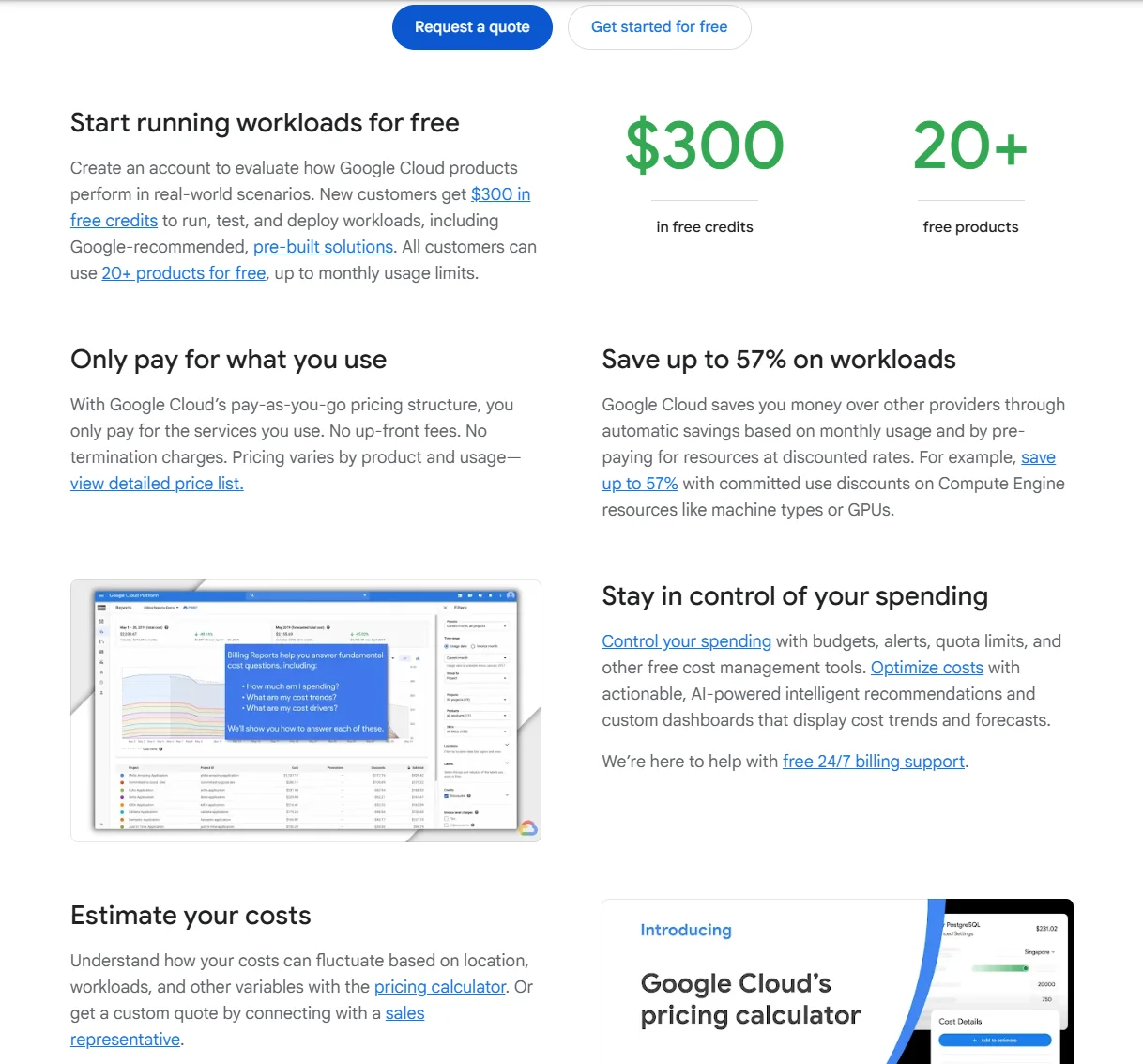 GCP pricing