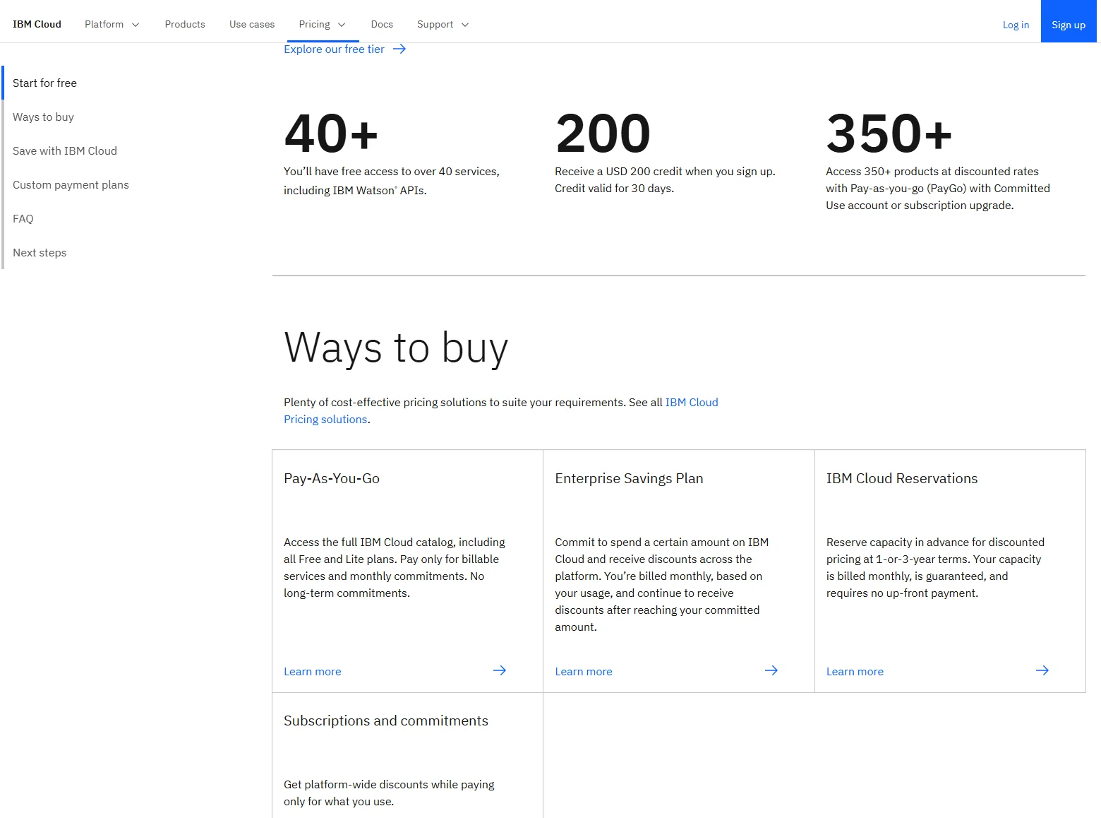 IBM Cloud pricing