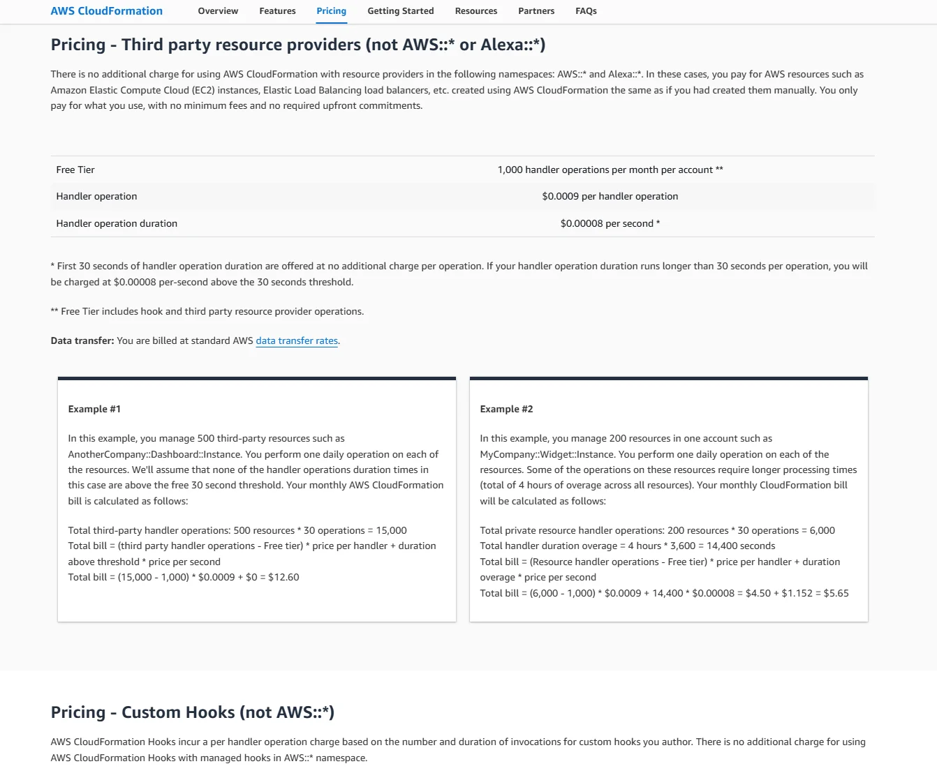 AWS CloudFormation Pricing