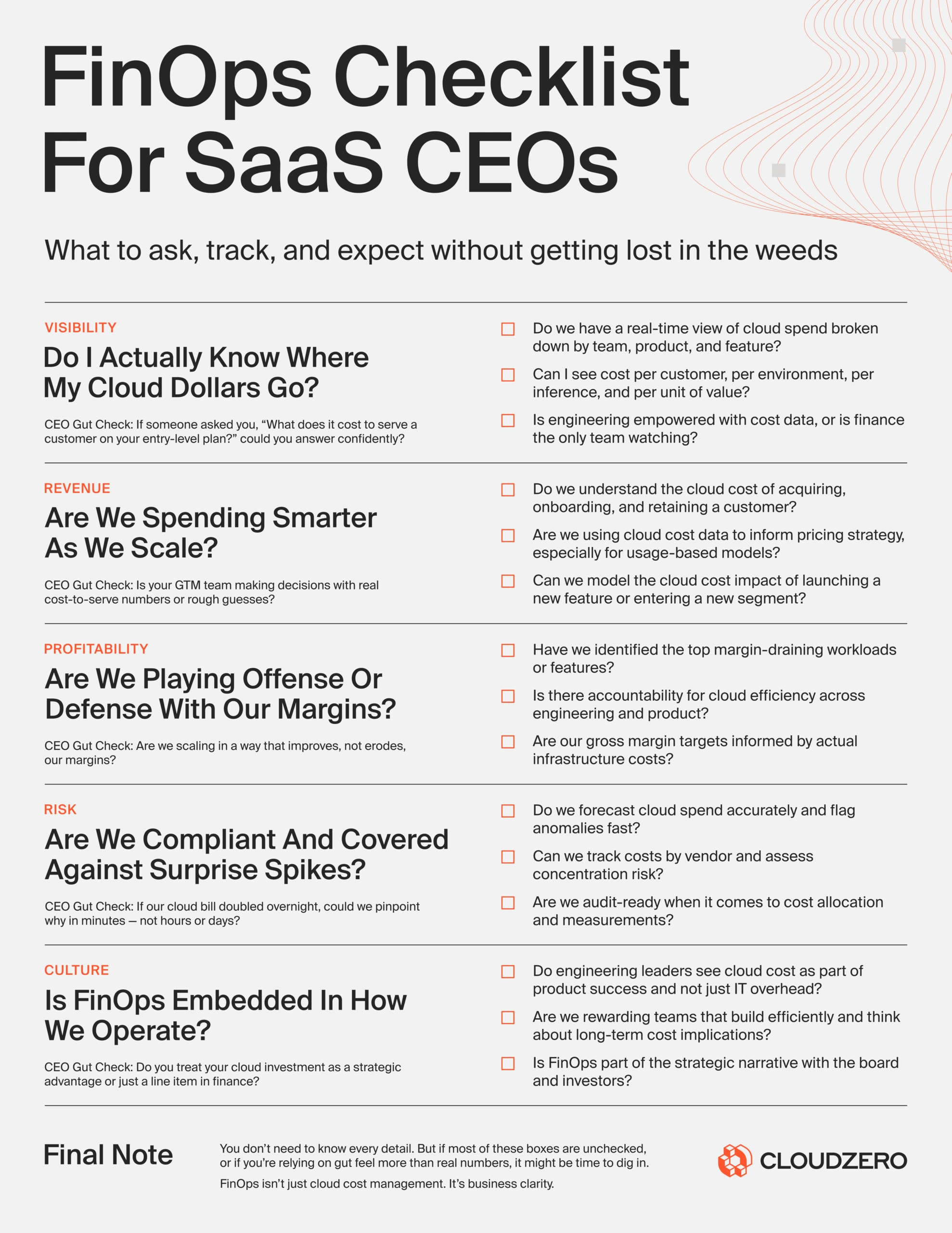 Finops Checklist For SaaS CEOs