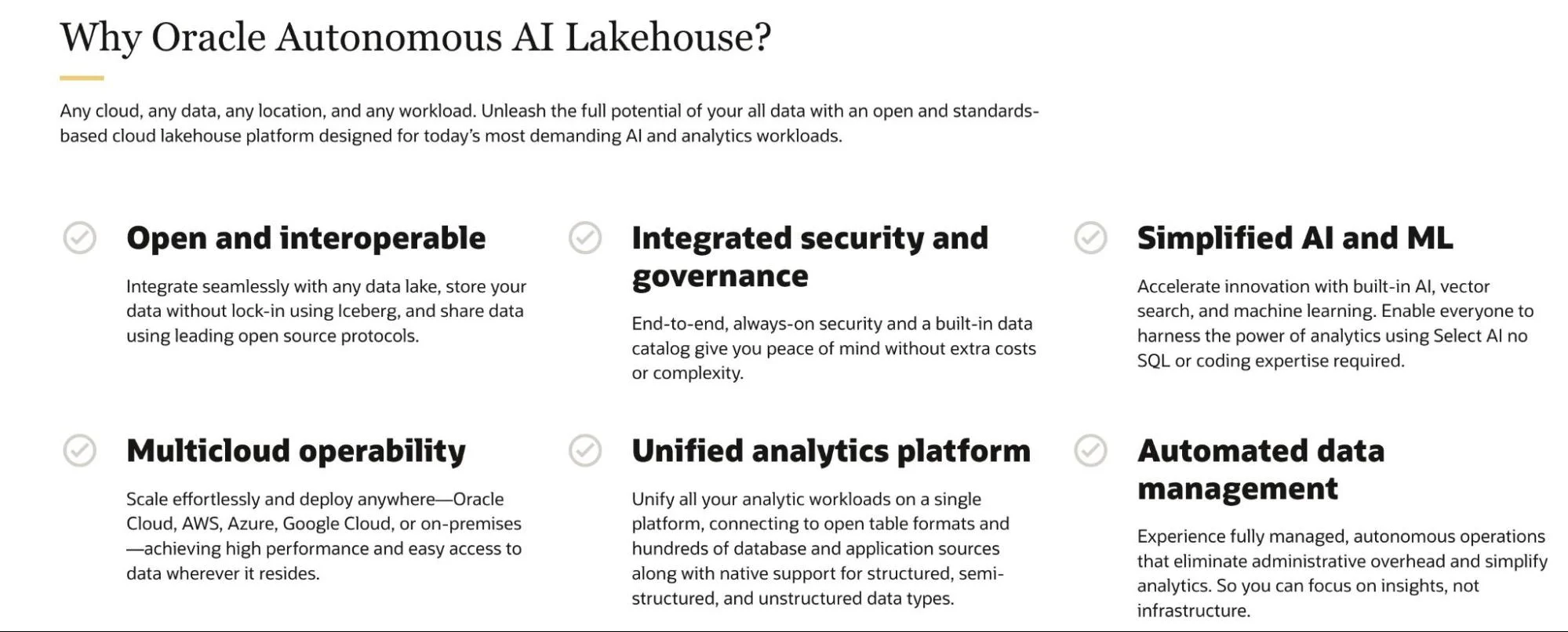 Oracle Autonomous Data Warehouse