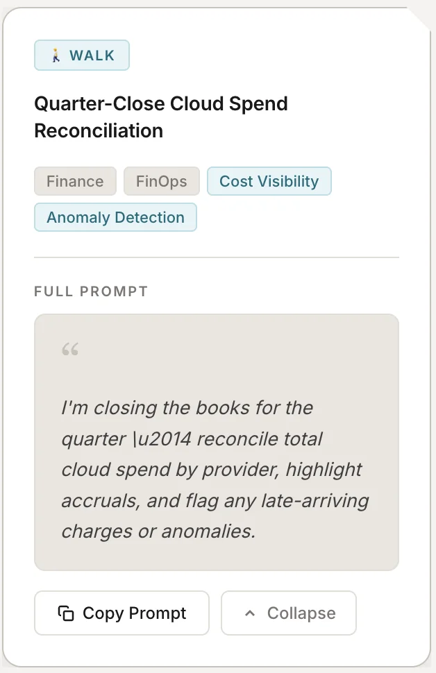 Quarter Close Cloud Spend Reconciliation