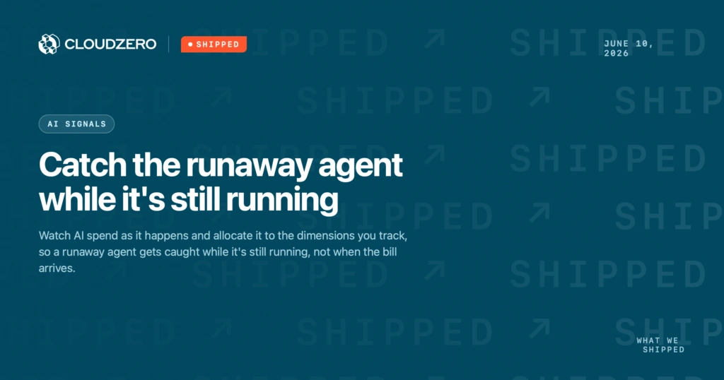 Shipped: Catch the runaway agent while it's still running.