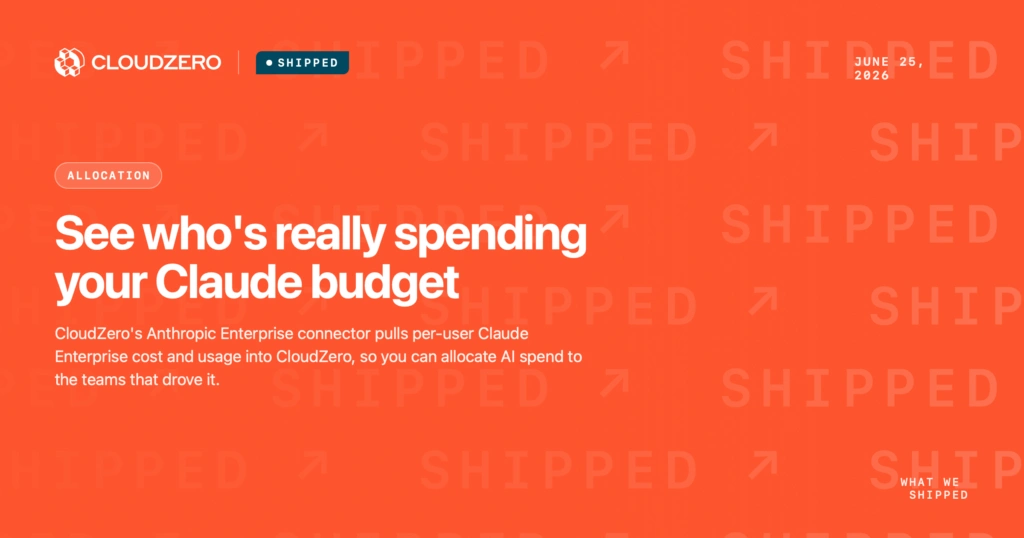 Shipped: See who's really spending your Claude budget