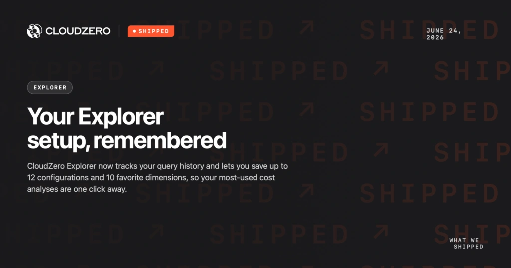 Shipped: Your Explorer setup, remembered