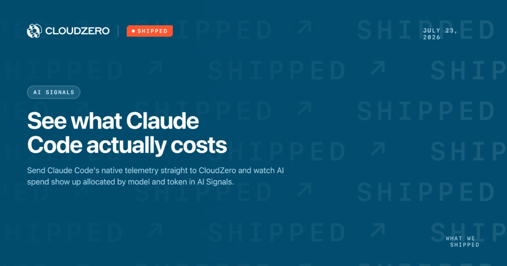 Shipped: See what Claude Code actually costs