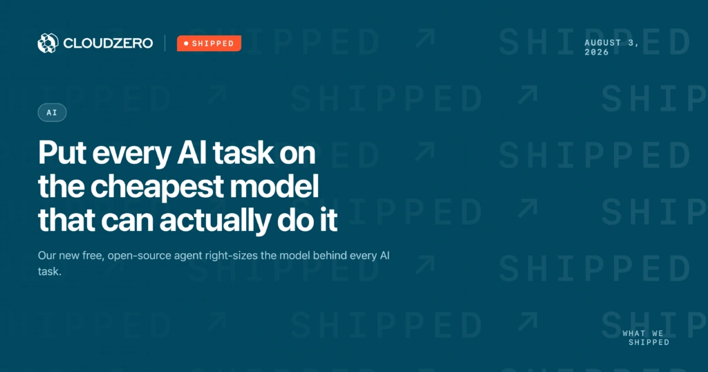 Shipped: Put every AI task on the cheapest model that can actually do it