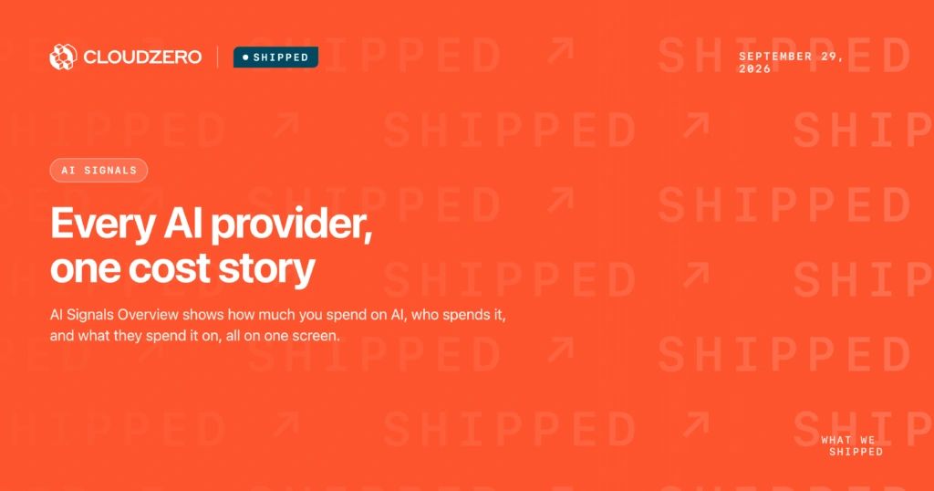Shipped: Every AI provider, one cost story
