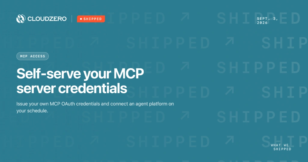 Shipped: Self-serve your MCP server credentials